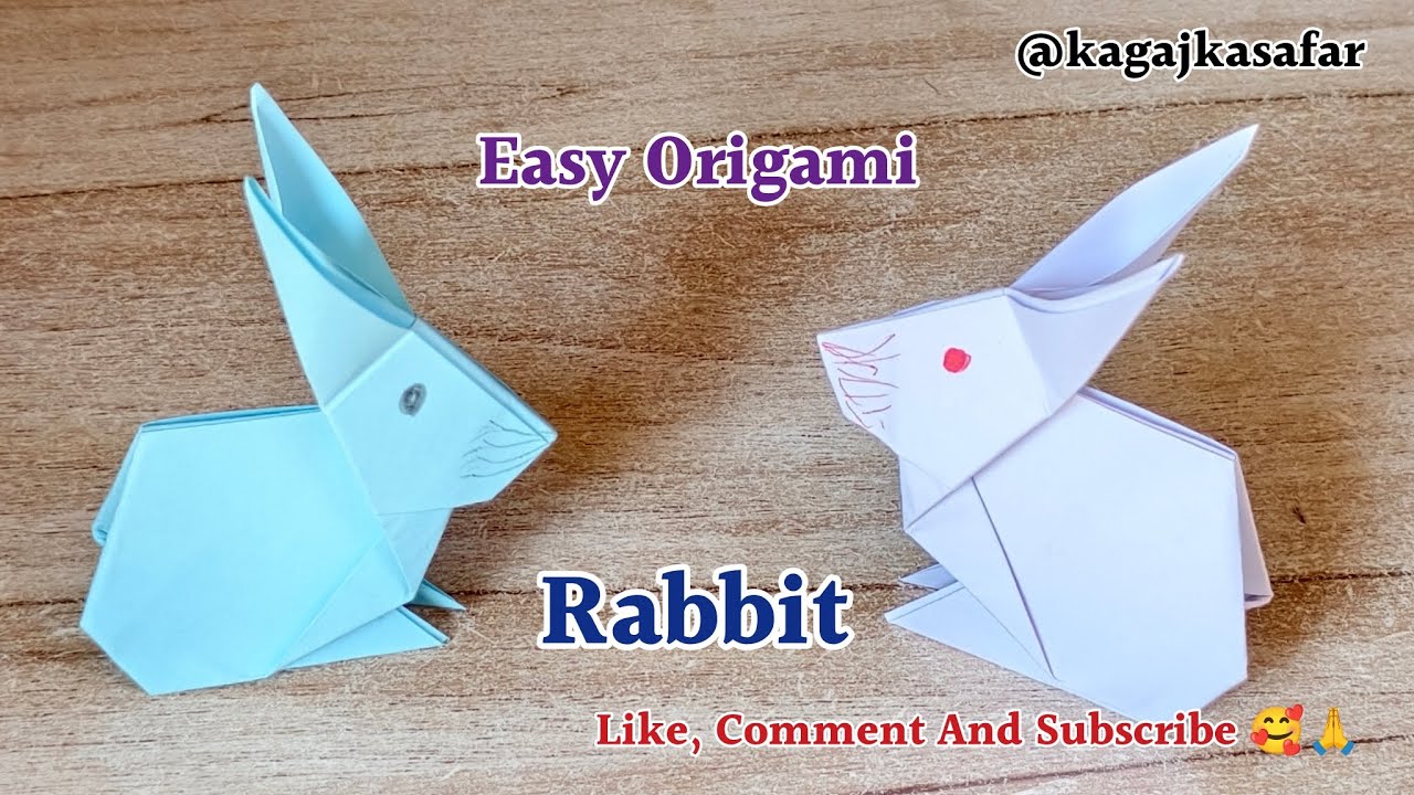 How to Make a Paper Rabbit 🐰 | Easy Origami Rabbit for Kids | कागज से खरगोश कैसे बनाएं