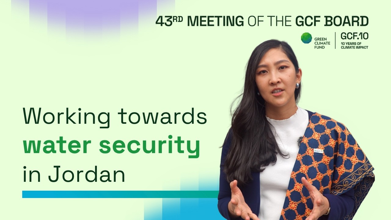 GCF in Jordan: Working towards water security
