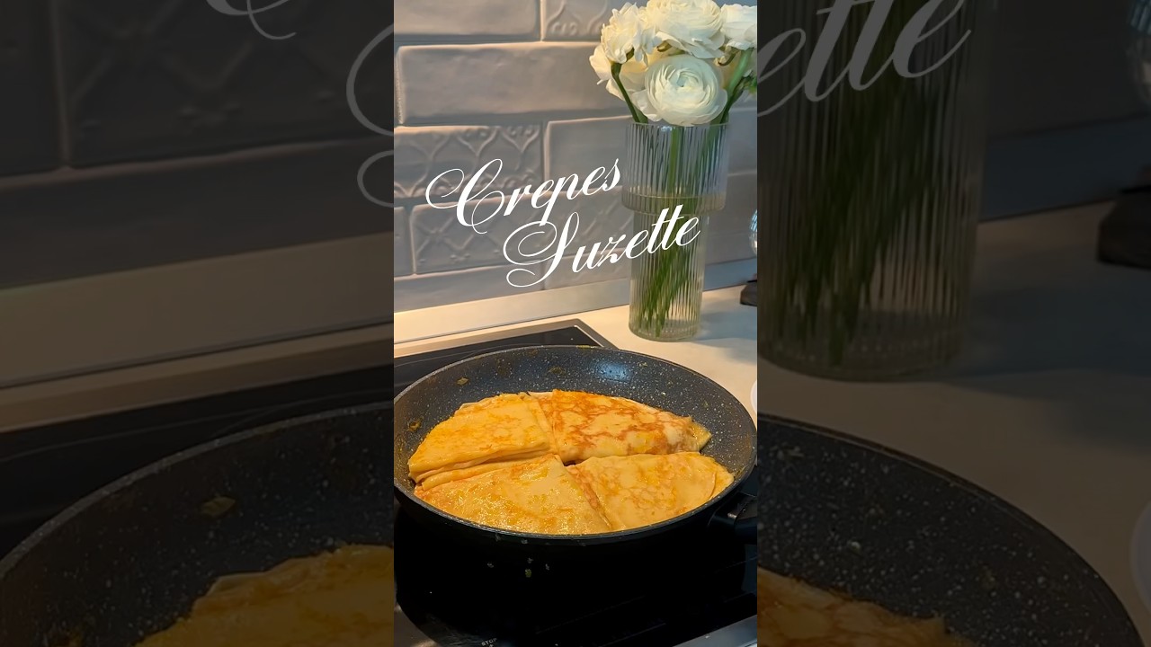 Crepes Suzette😋#crepes #crepessuzette #suzette #pancake #cr&ecirc;pes #crepesrecipe