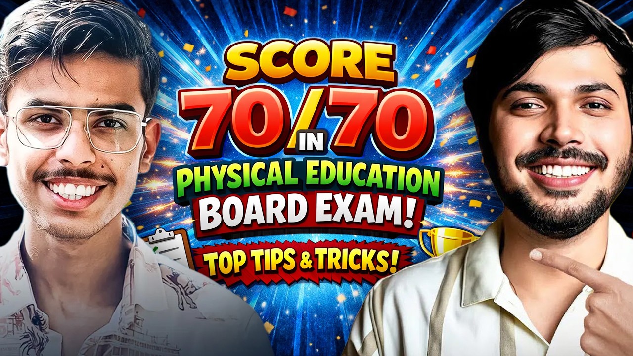 @zakisaudagar Strategy to Score 70/70 in Physical Education Board Exam 2026 🔥📝