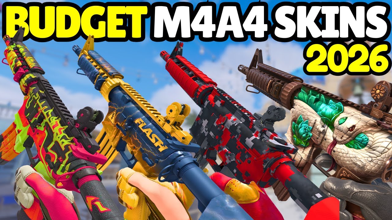 Лучшие недорогие скины для M4A4 стоимостью до 10 долларов в 2026 году (бюджетные скины для M4 в CS2)