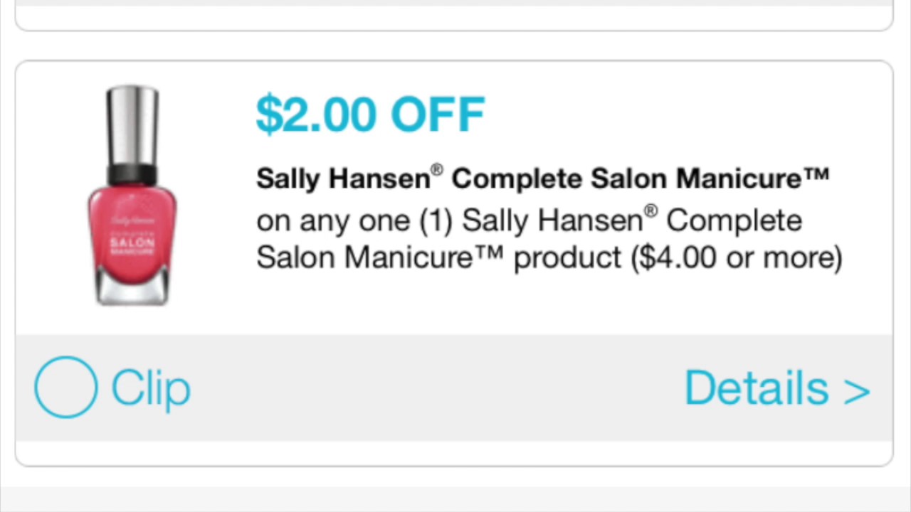 Sally Hansen re-set and NEW Neutrogena coupons!!