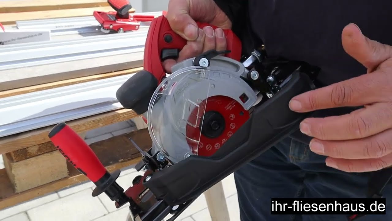 Rubi Slim Cutter 2 mit Kreissäge und Schneidschlitten 1 und 2cm Fliesen schneiden