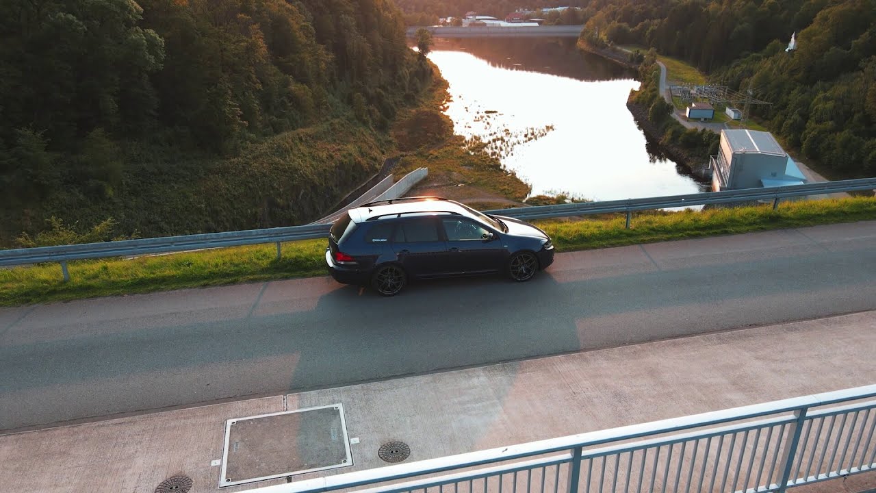 Golf 6 Variant on Borbet Y | Mavic Air 2 | Odertalsperre im Harz | Drohnenaufnahme | Rollingshots :)