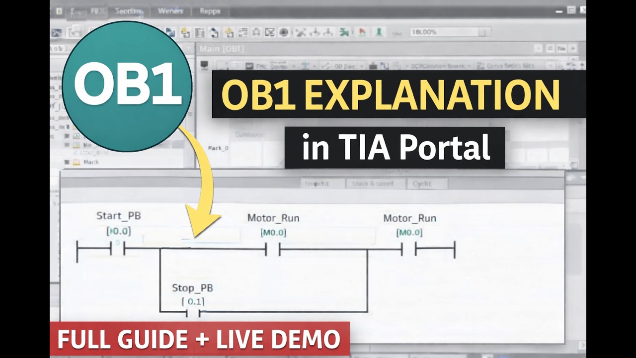 What is OB1 in TIA Portal? Complete Practical Explanation with Example