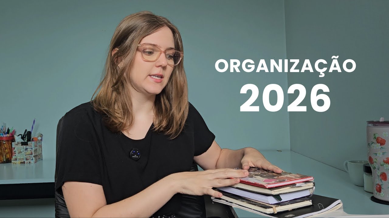 Tudo o que vou usar para me organizar em 2026 (cadernos, agendas e planners)