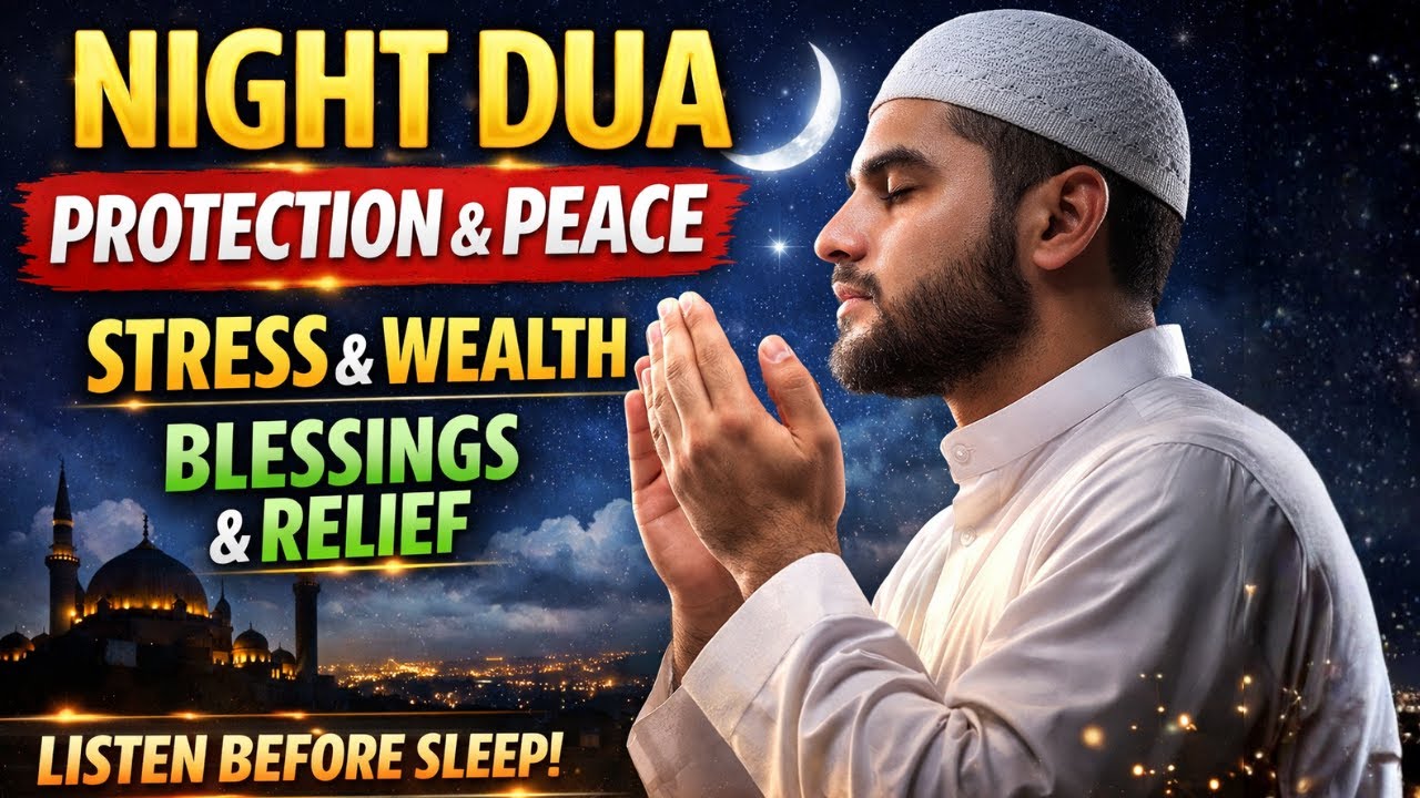 Before Sleep Night Dua | Release Stress, Ask for Allah’s Protection, Inner Peace, Wealth & Barakah