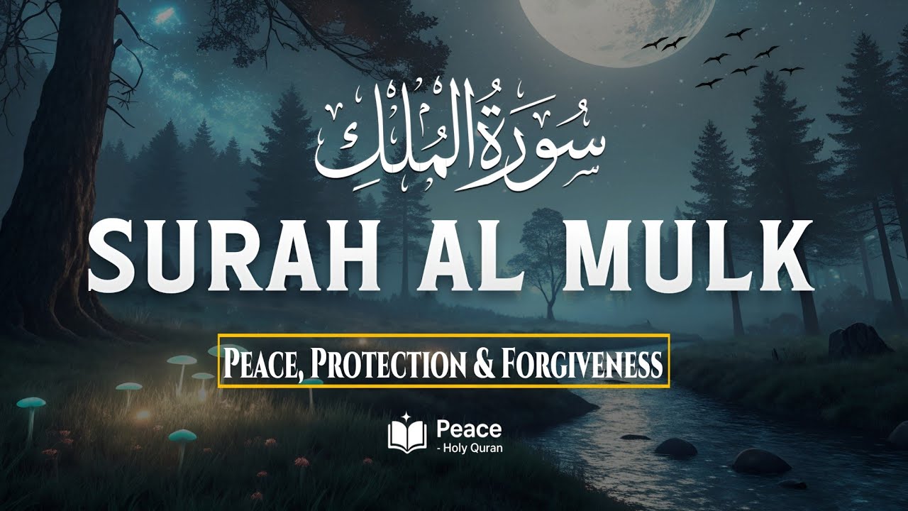 Surah Al-Mulk (الملك) | Night Quran Recitation for Protection, Mercy & Relaxing | Peace Holy Quran