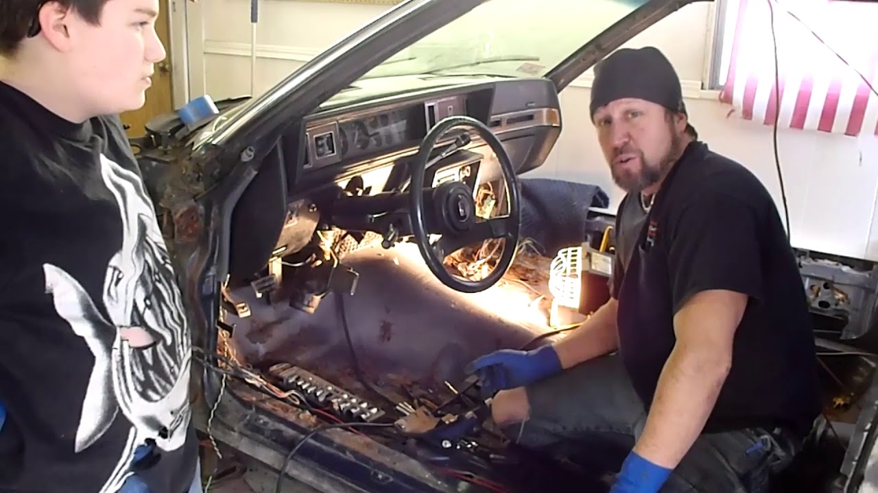 83 cutlass steering column removal