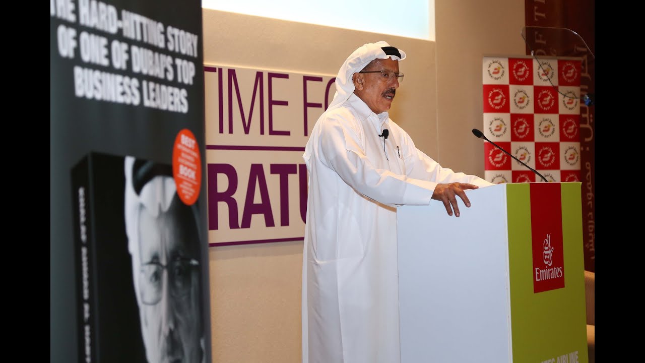 Khalaf Al Habtoor delivers opening speech at the Emirates Airline Festival of Literature 2016