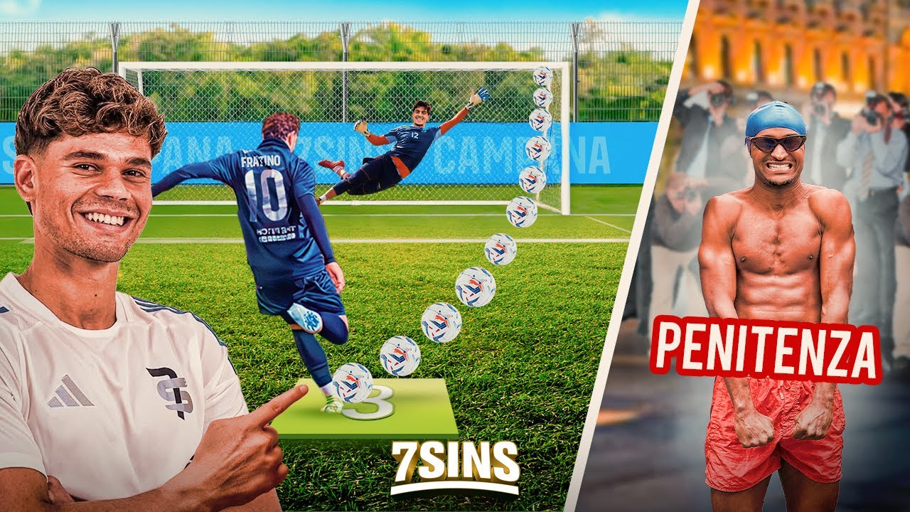 DISTRUGGIAMO LA PORTA⚽️, Penitenza ogni CASELLA SBAGLIATA⬜️❌ | CAMPANA 7SINS🐍 (1° VOLTA AL MONDO 🌍)