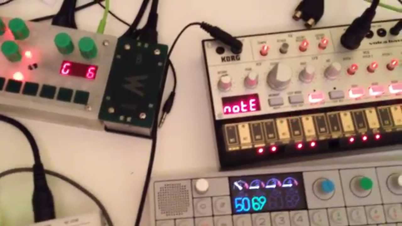 Midi Sync of OP-1 + MicroGranny2.0 + VolcaBass