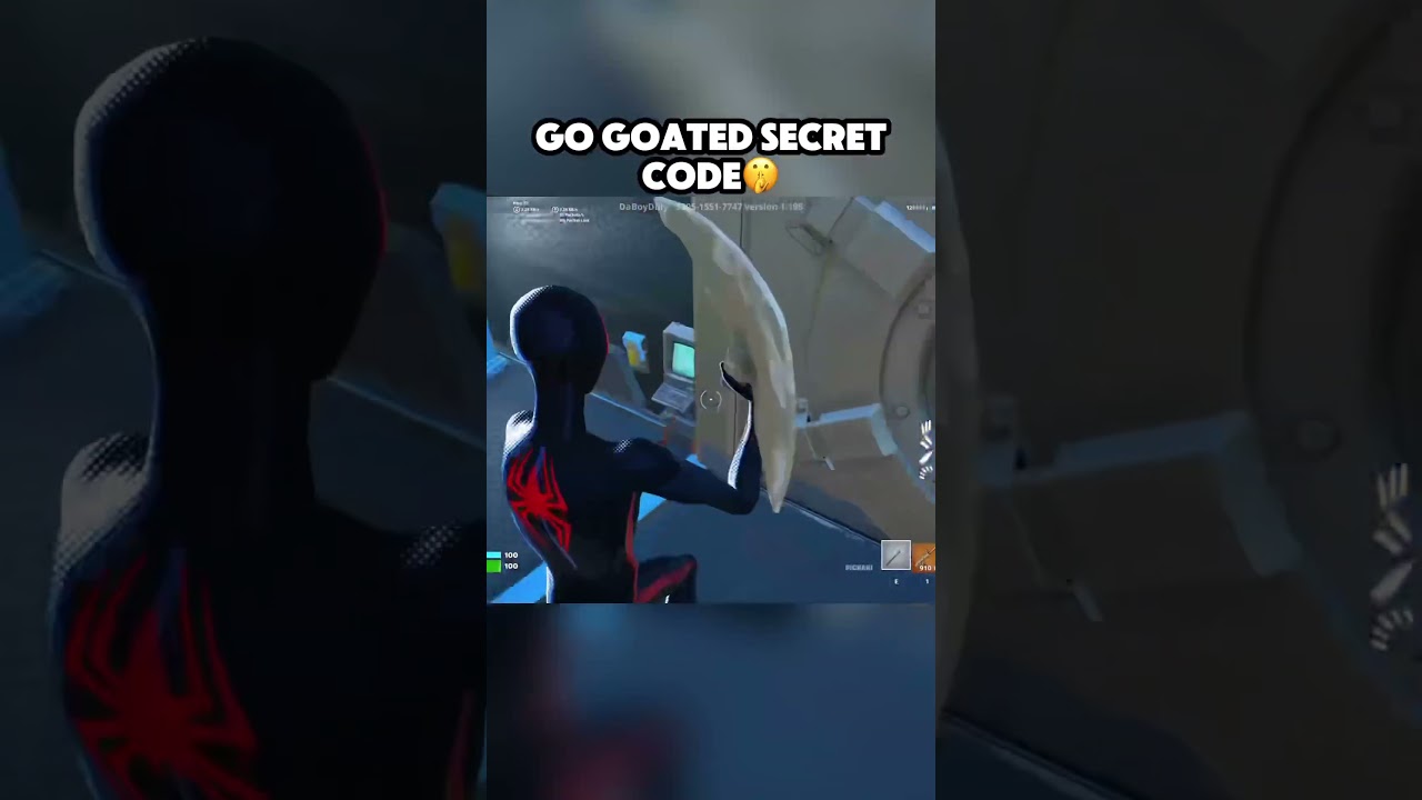 Secret code in go goated#fortnite #fortniteclips #gaming