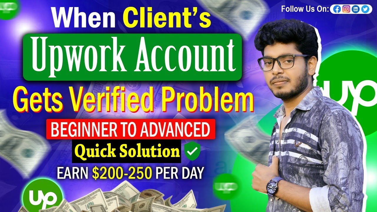 When clint's Upwork account gets verified problem || Upwork direct payment || @LRTechByLakshman