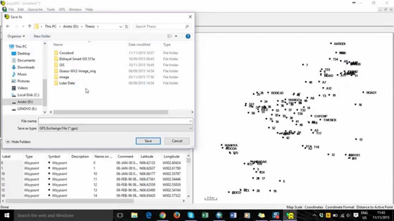 How to download data from GPS to PC
