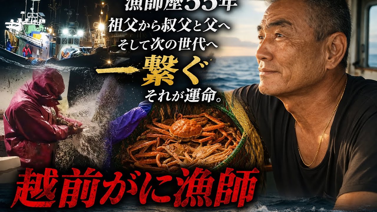 55年海に出続ける男｜越前がに漁の現場　55 Years at Sea | Echizen Snow Crab Fisherman