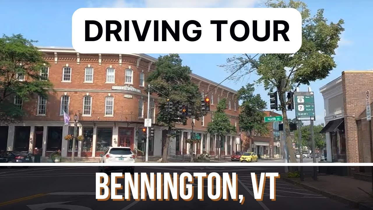 Driving Through Bennington, VT - A Picturesque Northern New England Town