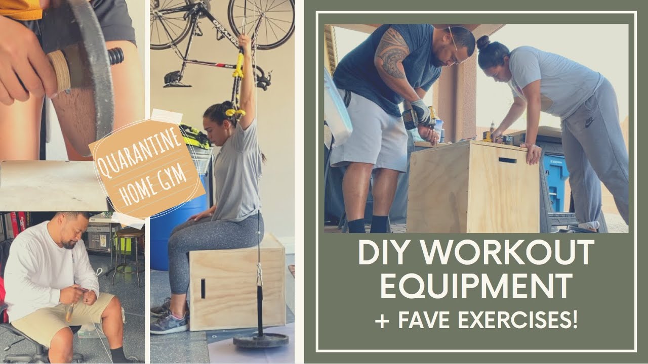 DIY WORKOUT EQUIPMENT for QUARANTINE + fave workouts