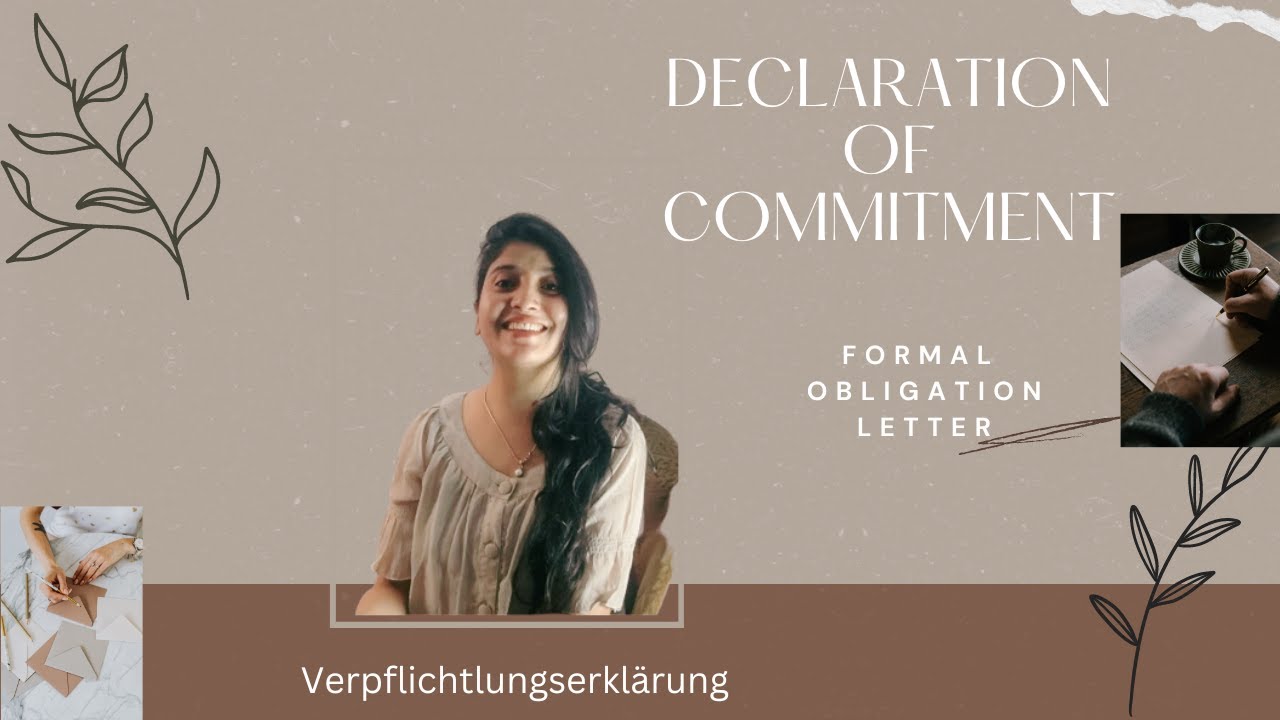 How to Apply Without Blocked Account in Germany || Declaration of Commitment