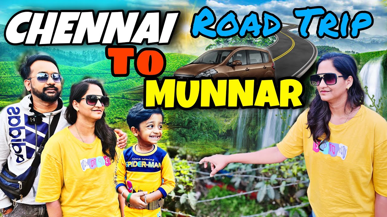 Roadtrip from Chennai to Munnar | Budget Stay in Munnar 🏠 | Tea plantation and waterfall view |