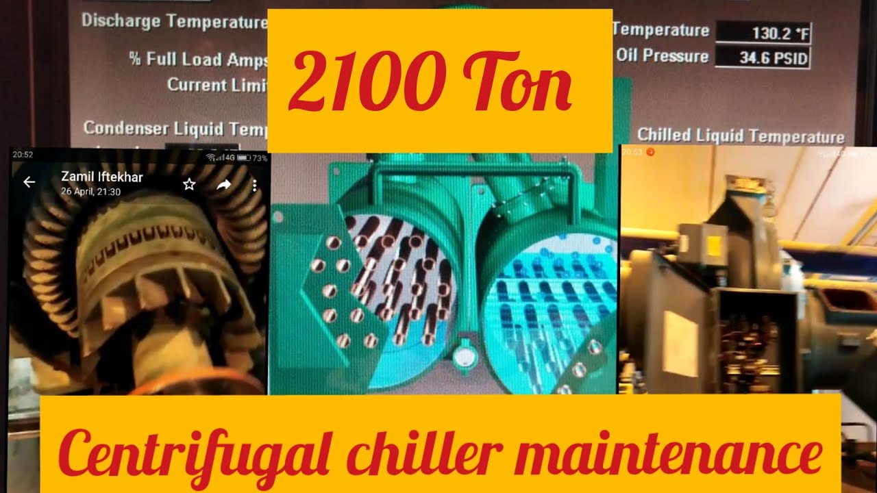 Centrifugal chiller maintenance/Centrifugal compressor work/York CYK