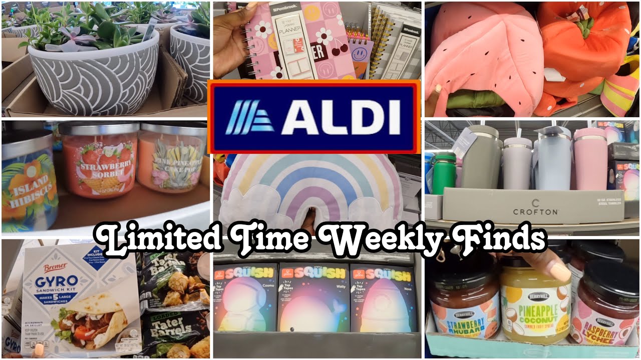 ALDI Weekly Limited Time Finds July 2024 Back to School *Candles *Room Decor Snacks Food & More
