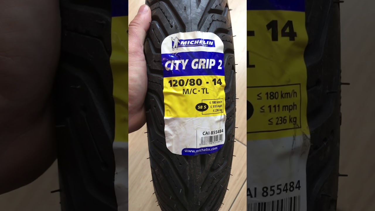 Pneu MICHELIN City grip 2 120/80-14 Kymco Downtown 300