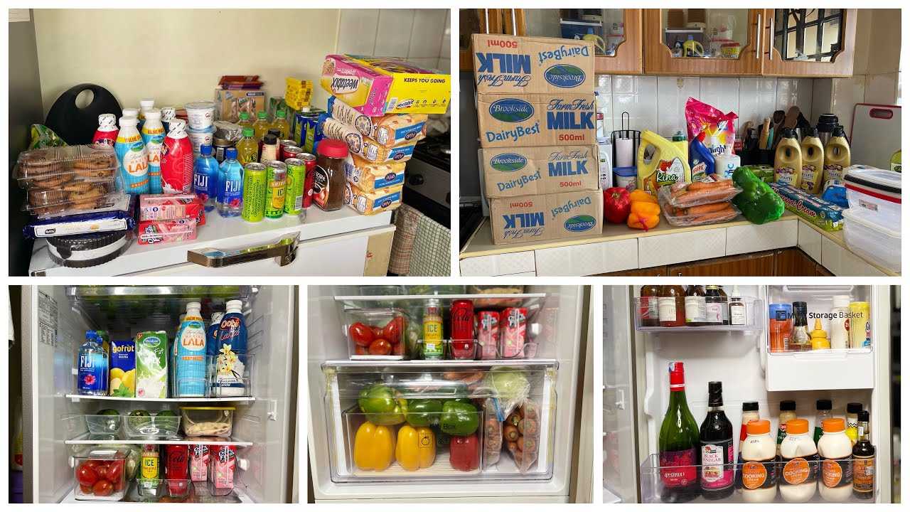 Видеоблог || Ежемесячное пополнение продуктов | Организация холодильника — КЕНИЯ