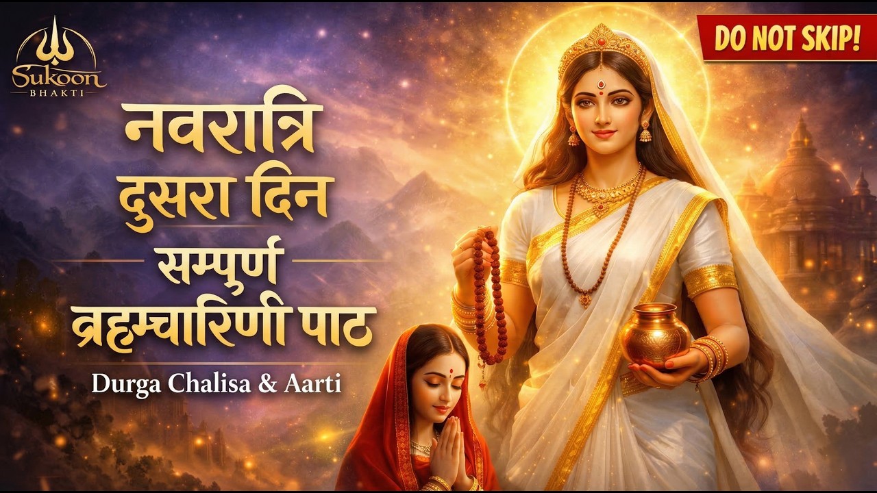 DO NOT Miss!😱 Sampoorn Brahmacharini Path | Durga Chalisa | Arti | नवरात्र दूसरा दिन | Navratri 2026