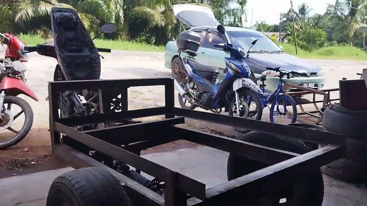 tutorial dari mula pembuatan ceketing motor roda tiga Jack hidrolick