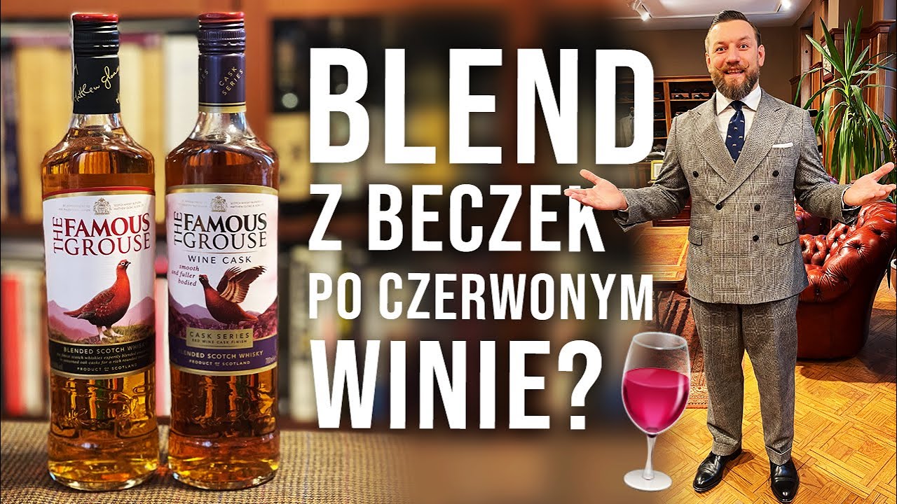 Rzadka wersja The Famous Grouse Scotch Whisky finiszowana w beczkach po czerwonym winie z Hiszpanii!
