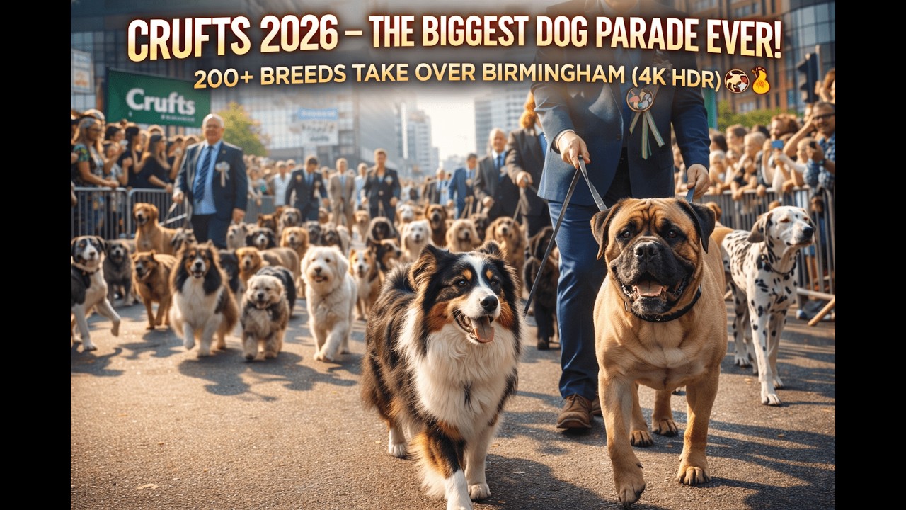 CRUFTS 2026 — THE BIGGEST DOG PARADE EVER! 200+ BREEDS TAKE OVER BIRMINGHAM (4K HDR) 🐶🔥🎉