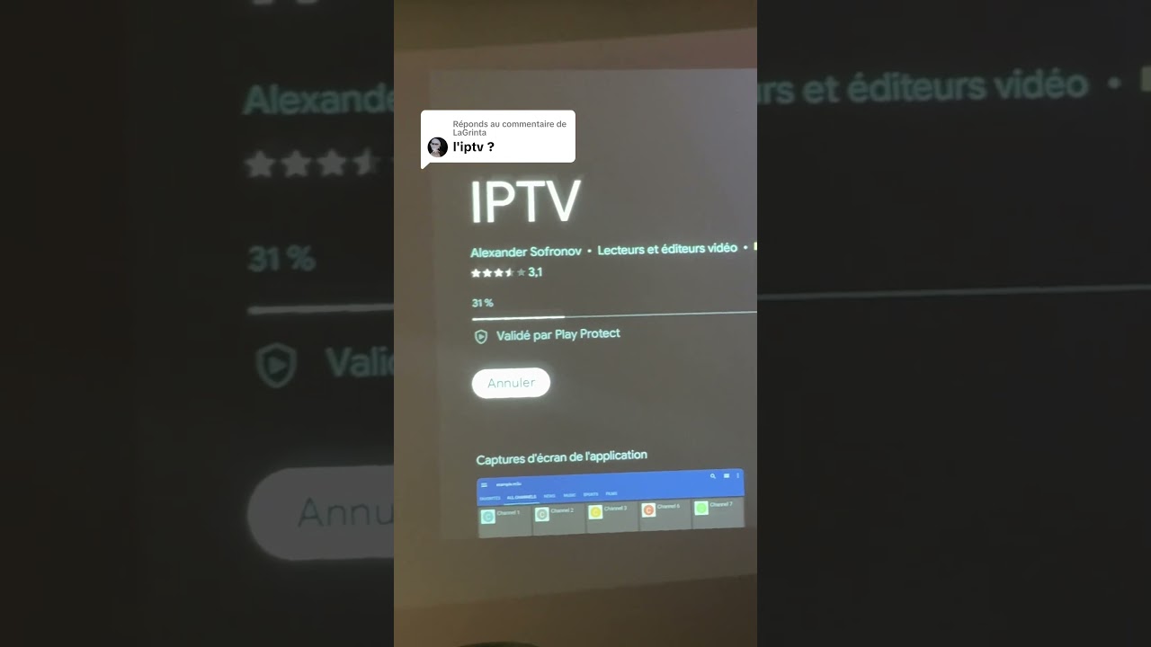 T&eacute;l&eacute;charger son IPTV sur le projecteur portable HDR25