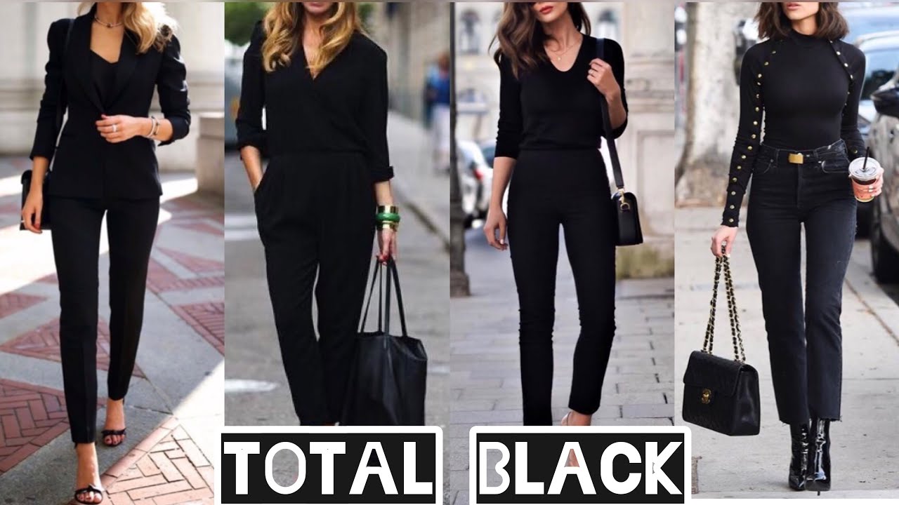 OUTFITS EN COLOR NEGRO 🖤 LOOKS EN TENDENCIA | TOTAL BLACK 2021
