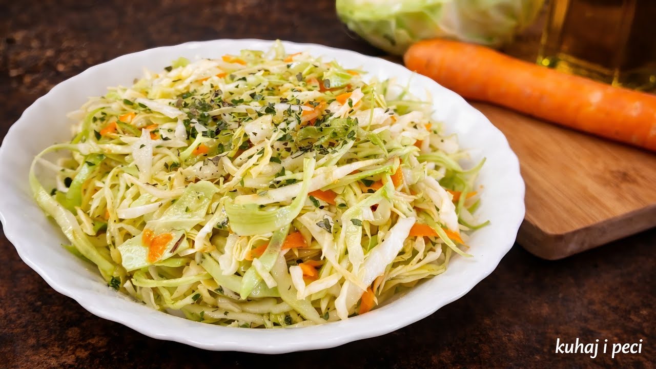 Kupus SALATA za 5 minuta ❗ jednostavna salata od mladog kupusa