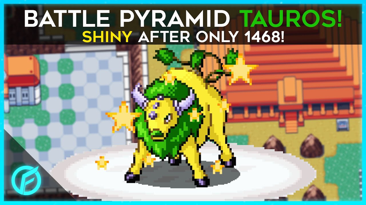 SHINY BATTLE PYRAMID TAUROS! After Only 1468 REs! - Pok&eacute;mon Emerald