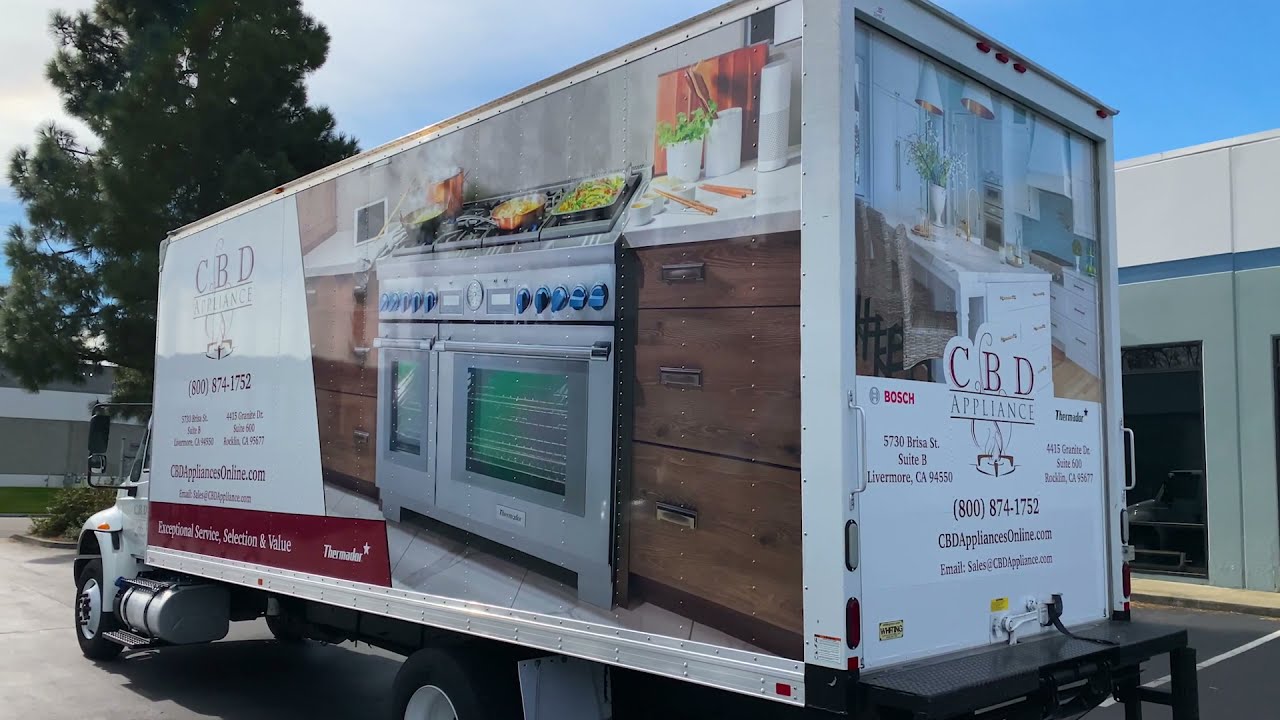 Full Box Truck Commercial Graphic Wrap