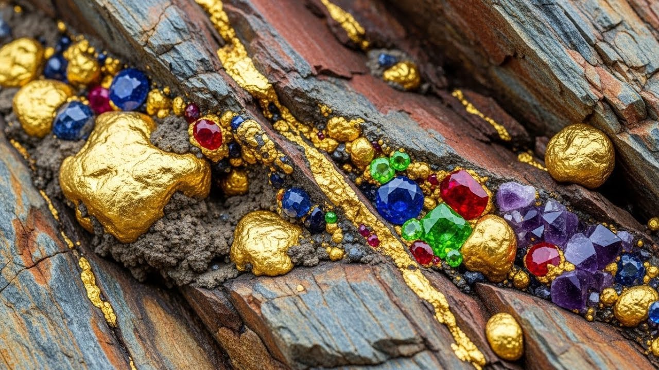 Unbelievable Gold Discovery | Hidden Treasure in the Rocks 💎 Gold & Gemstones Revealed!