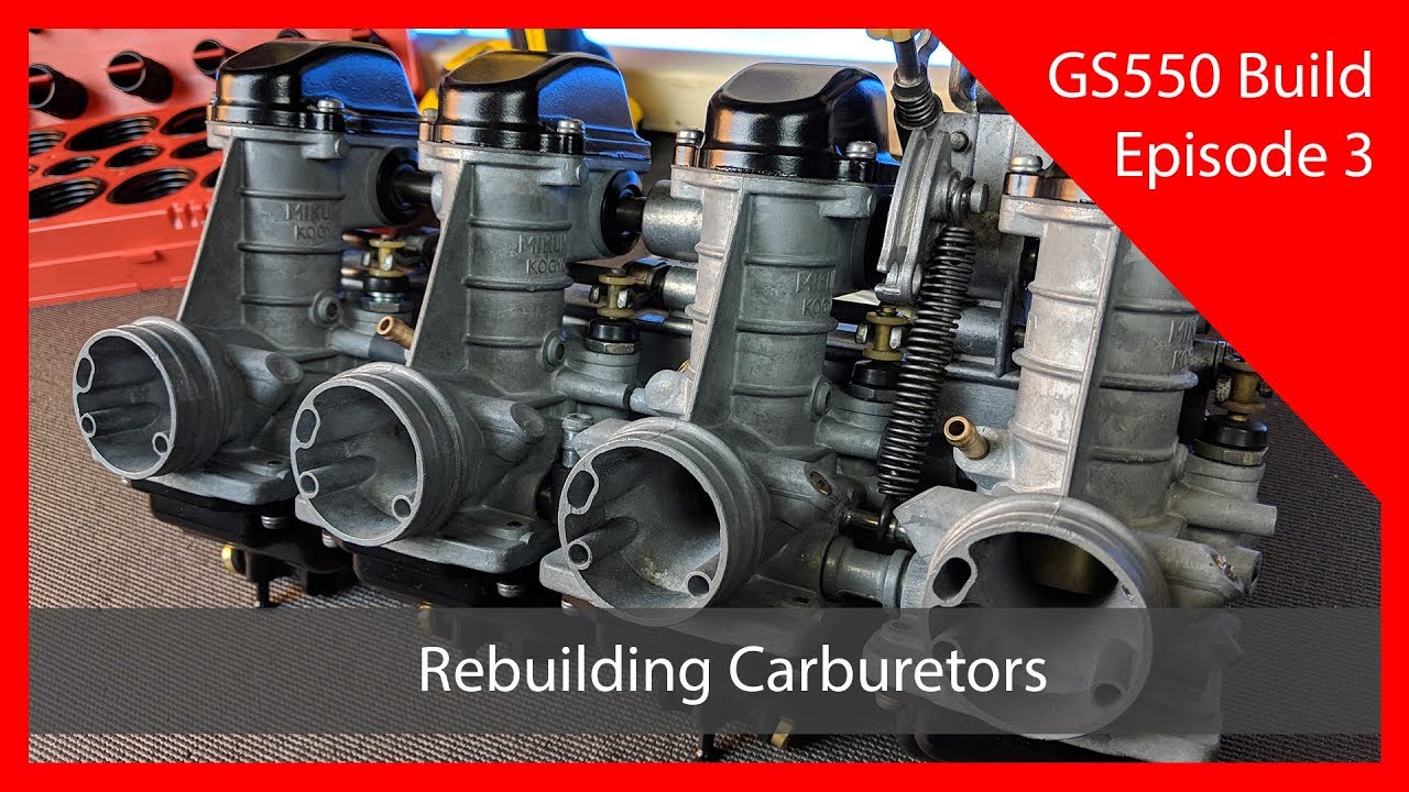 GS550 Build Episode 3 - Rebuilding Carburetors