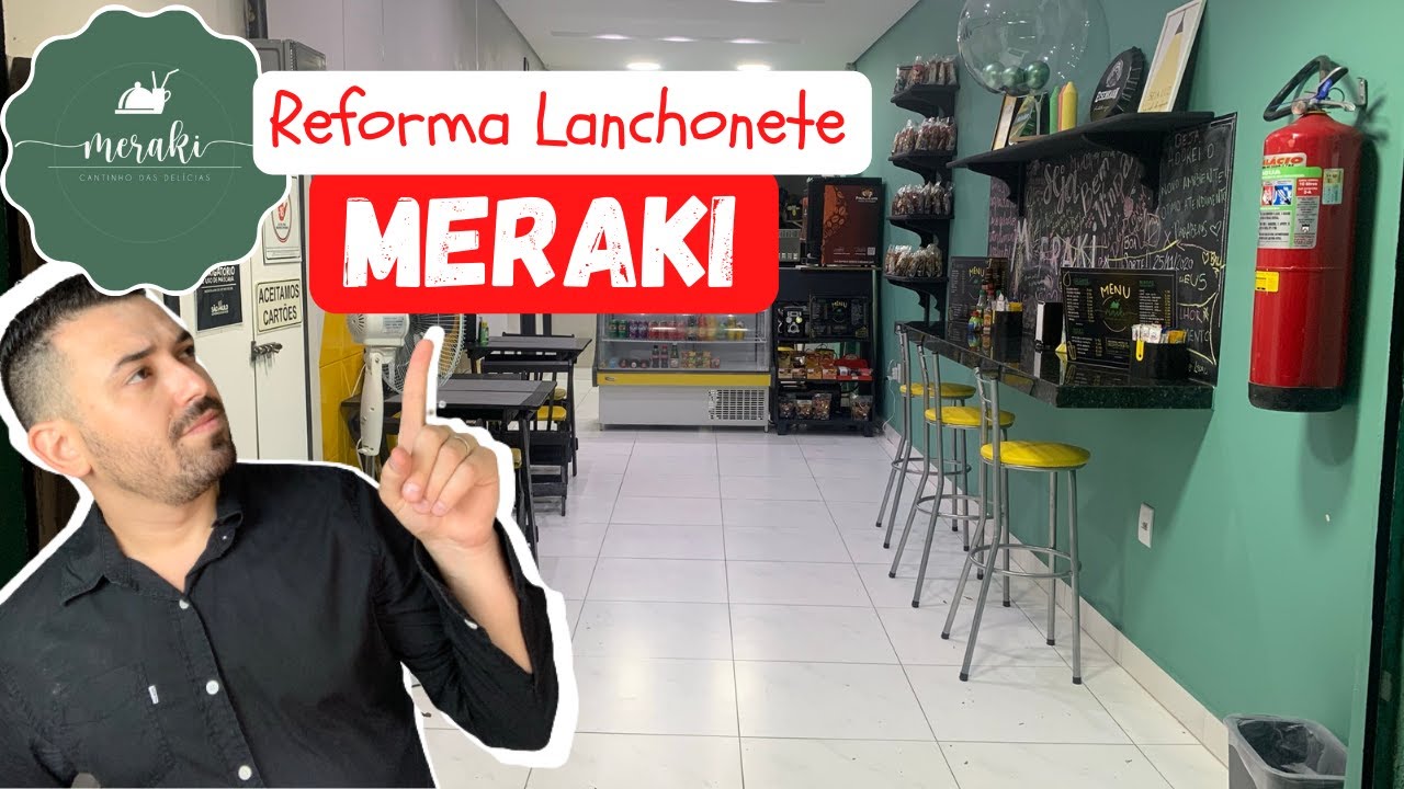 Reforma Lanchonete Meraki - Com projeto 3D! | A12 Engenharia