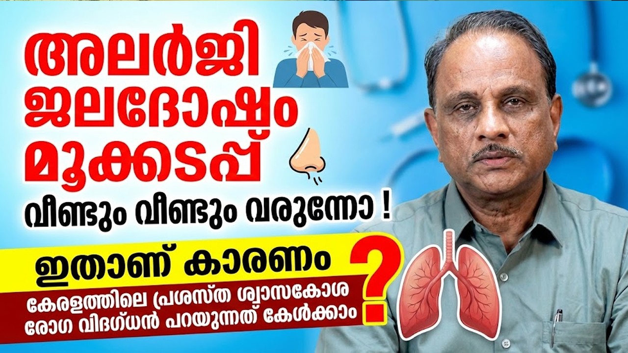 അലർജി ജലദോഷം മൂക്കടപ്പ് വീണ്ടും വീണ്ടും വരുന്നോ ! ഇതാണ് കാരണം ?