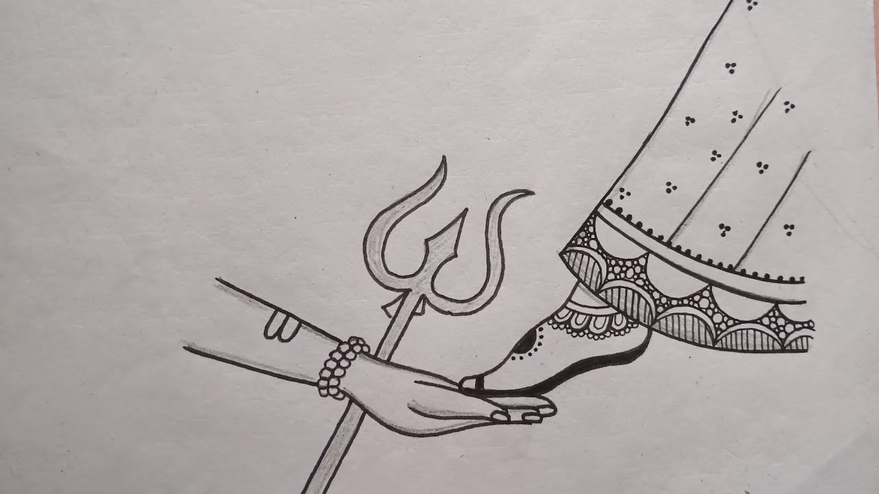 Shiv Parvati Drawing Easy | Mahadev Drawing | Parvati Drawing | God Drawing | Drawing