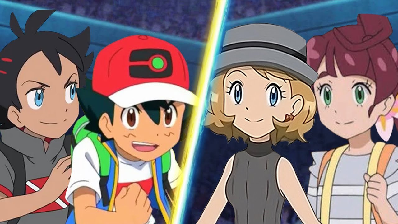 Pokemon Battle: Ash and Goh Vs Chloe and Serena