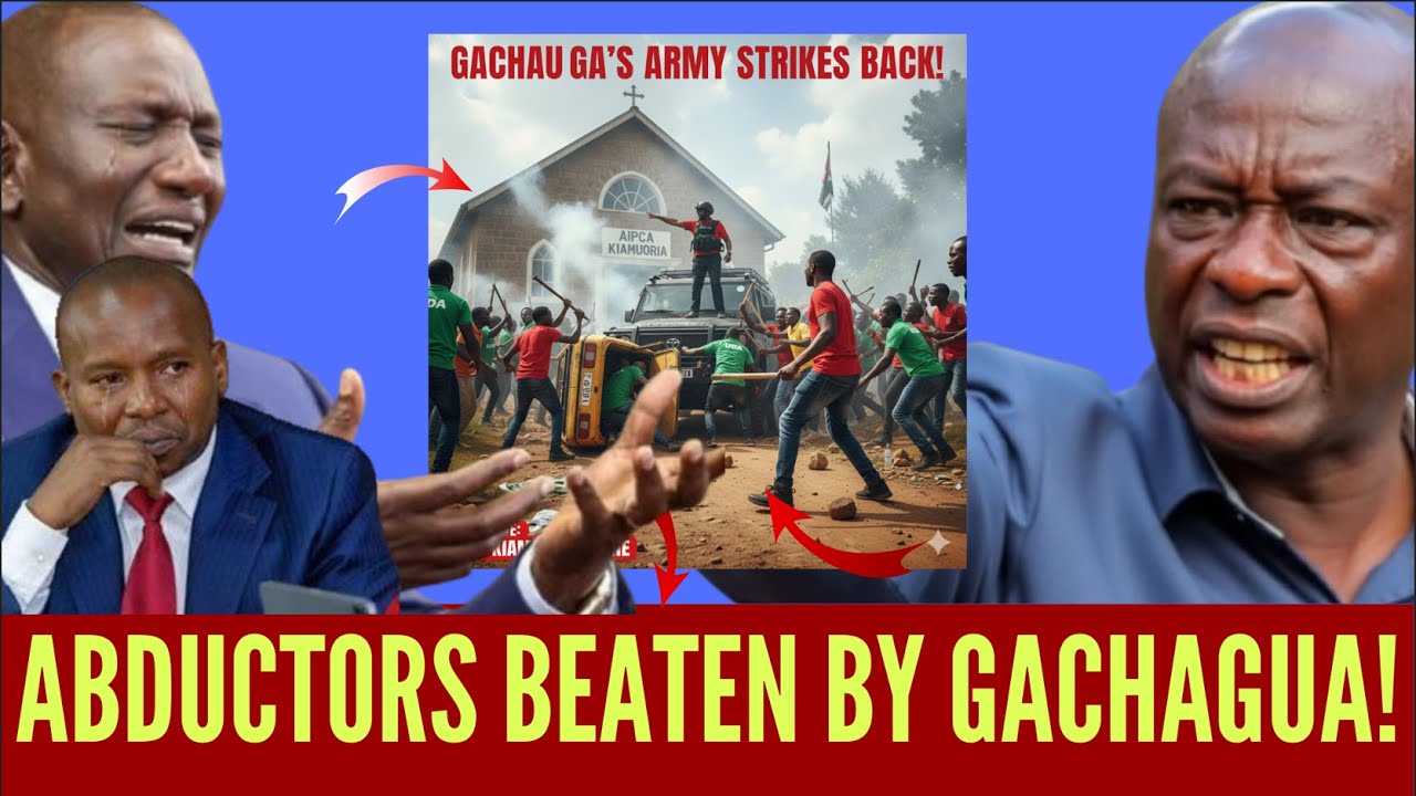 BREAKING! RUTO'S POLICE CRUSHED BY GACHAGUA's ARMY IN NYERI AS ABDUCTION PLOT FAILS — KWISHA!