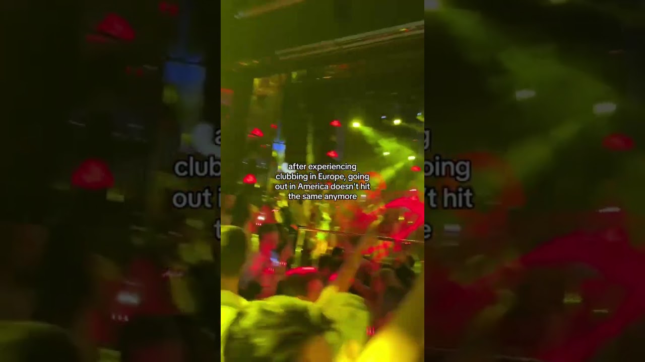 European clubs hit different compared to American clubs #europe #europeansummer #travel #nightlife