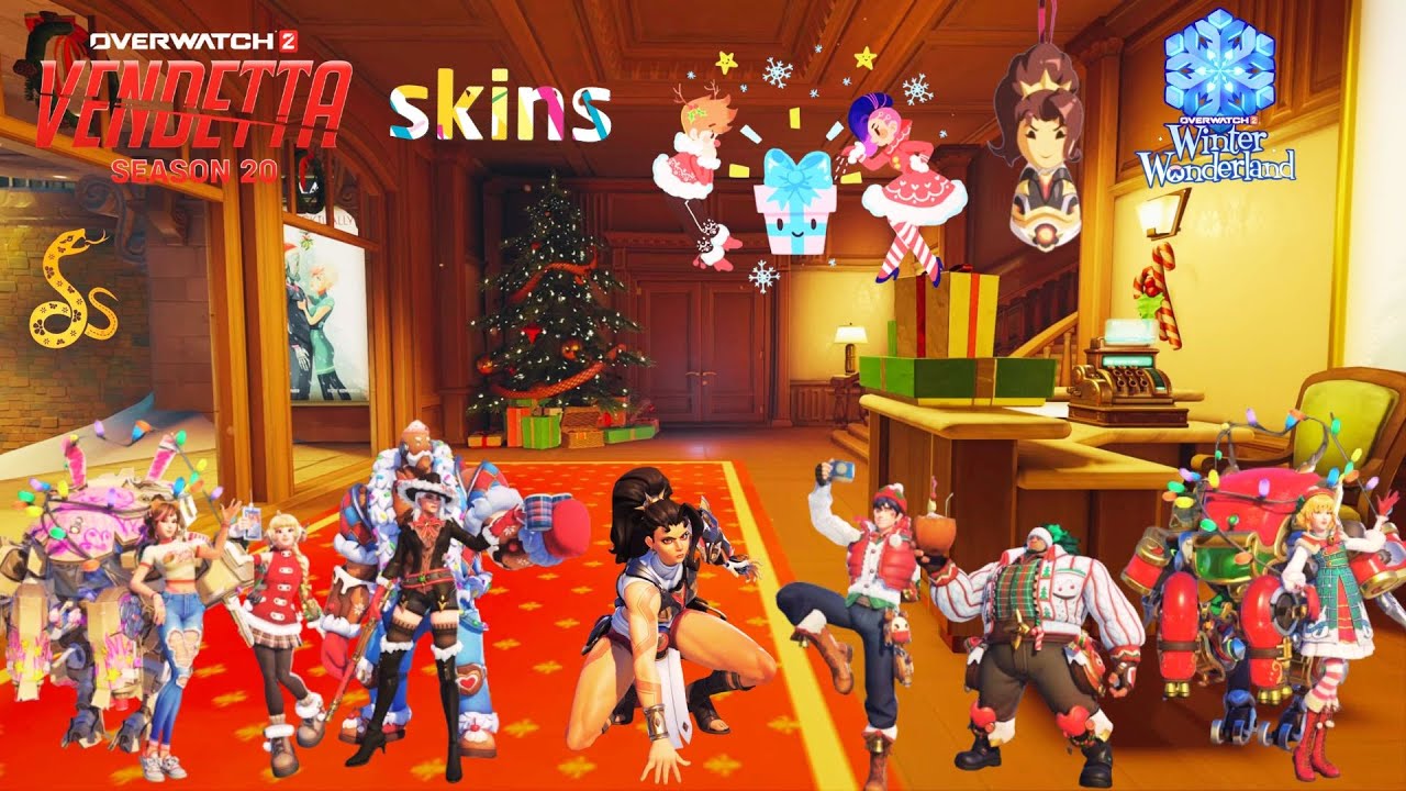Overwatch 2 Vendetta winter wonderland #dva #vendetta  #juno  #overwatch2 #speedm12