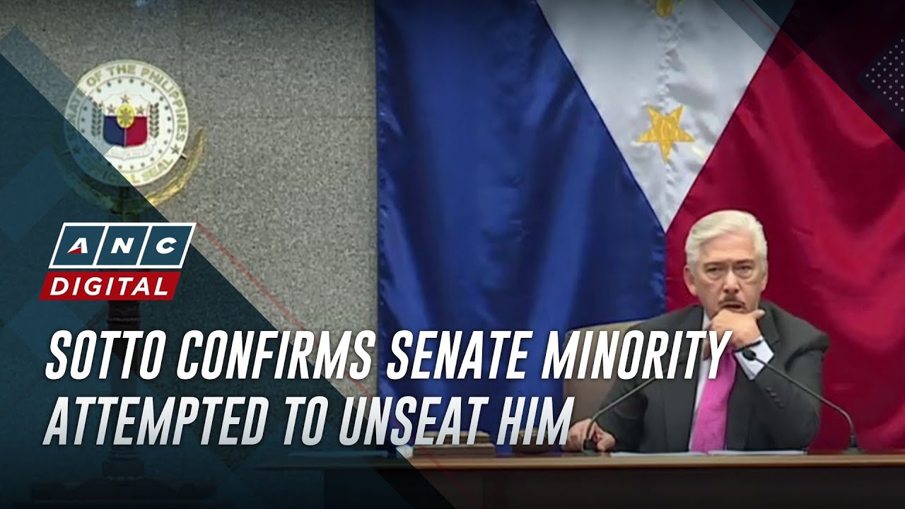 Sotto confirms Senate minority attempted to unseat him | ANC