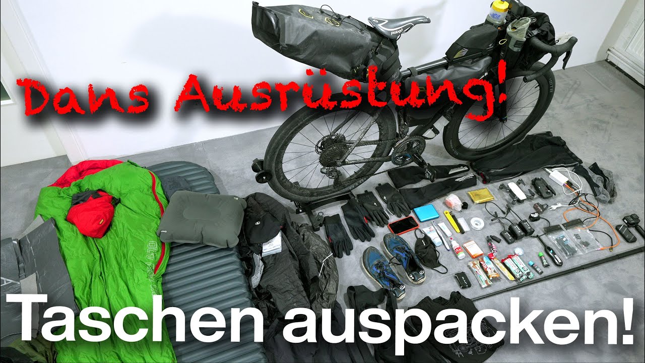 Bikepacking-Ausrüstung: Dans OPEN, Apidura/Roadrunnerbags, Lunar Solo Zelt (Re-Upload, Ton gefixt!)