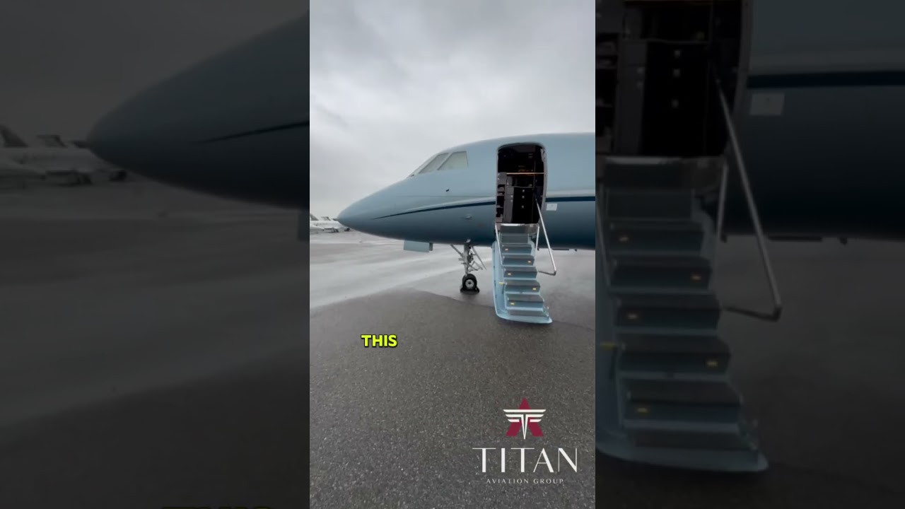 Check out this $9.8 million Falcon 2000 private jet 😏🛩