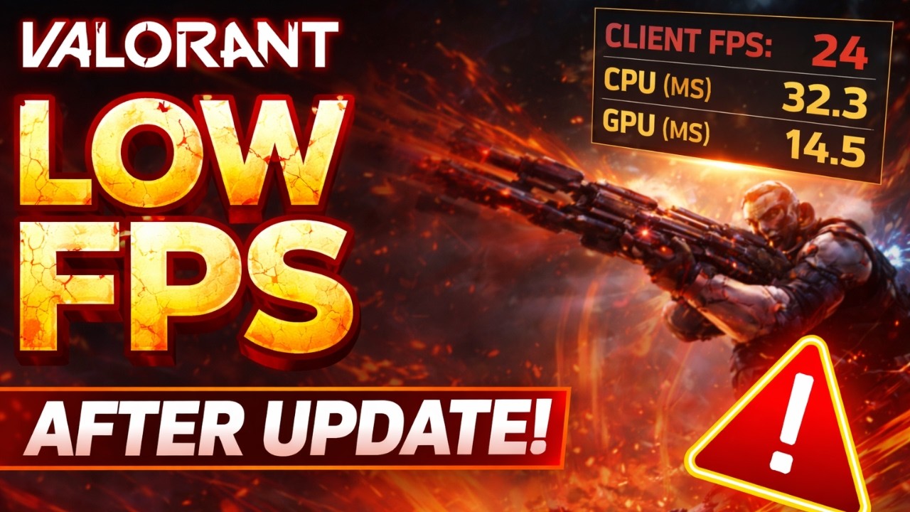 Valorant Low Client FPS After Update FIX (2026) | Extreme FPS Drop, Lag & Stutter on PC Windows